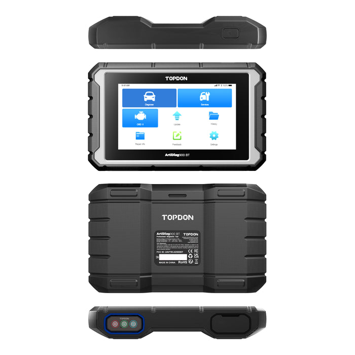 Dark Slate Gray TOPDON ArtiDiag900 BT, Diagnostic Scan Tool, Bluetooth, ECU Coding