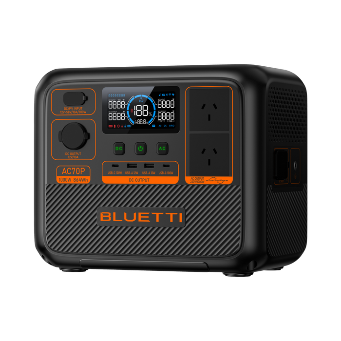 BLUETTI AC70P Portable Power Station | 1,000W 864Wh