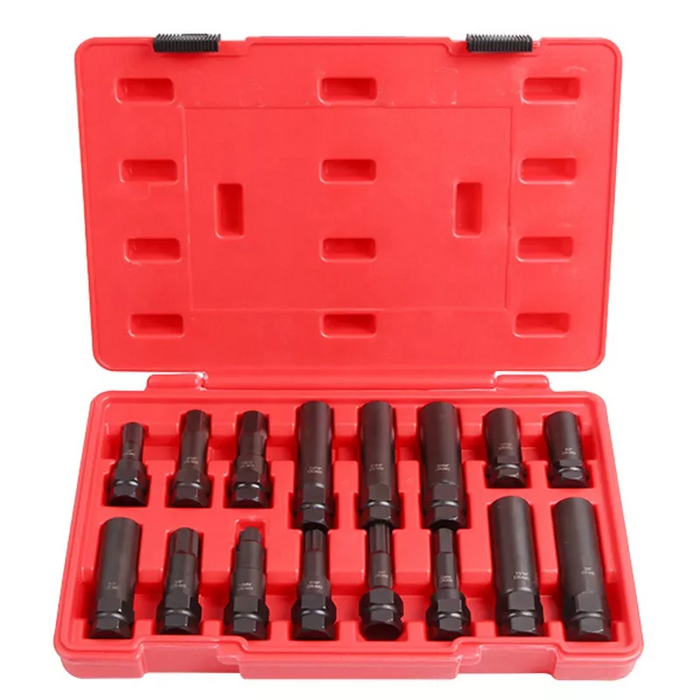 Tomato DTNZ 16-Piece Locking Lug Nut Master Key Set Wheel Lock Removal Kit
