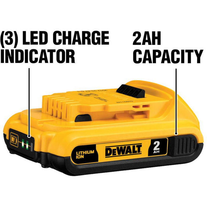 dewalt 18-20 volt max compact lithium-ion 2.0ah battery pack