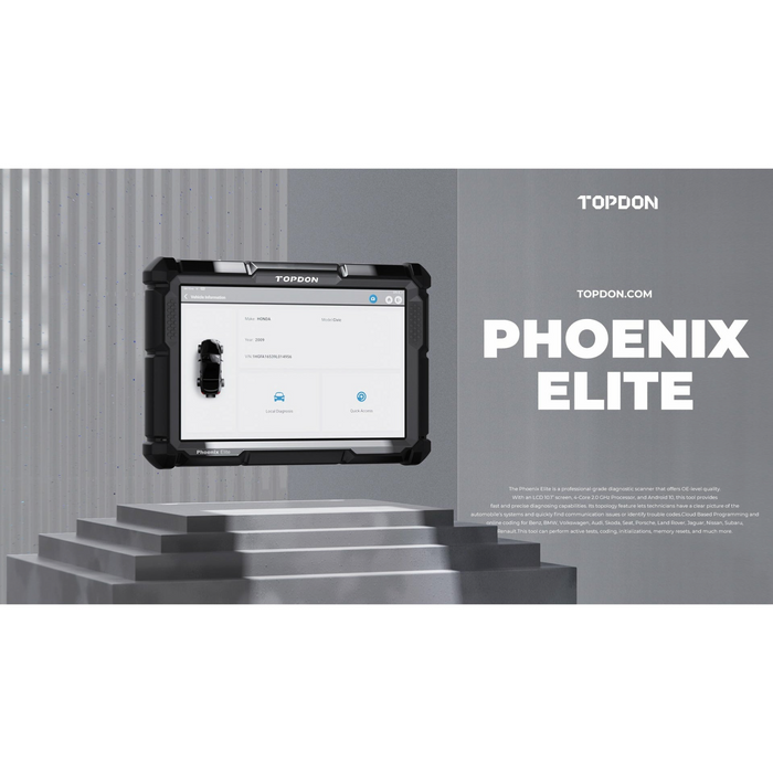 Light Slate Gray TOPDON Phoenix Elite Professional Diagnostic Scan Tool