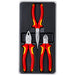 Salmon Knipex 3pc Electro VDE Pliers Set