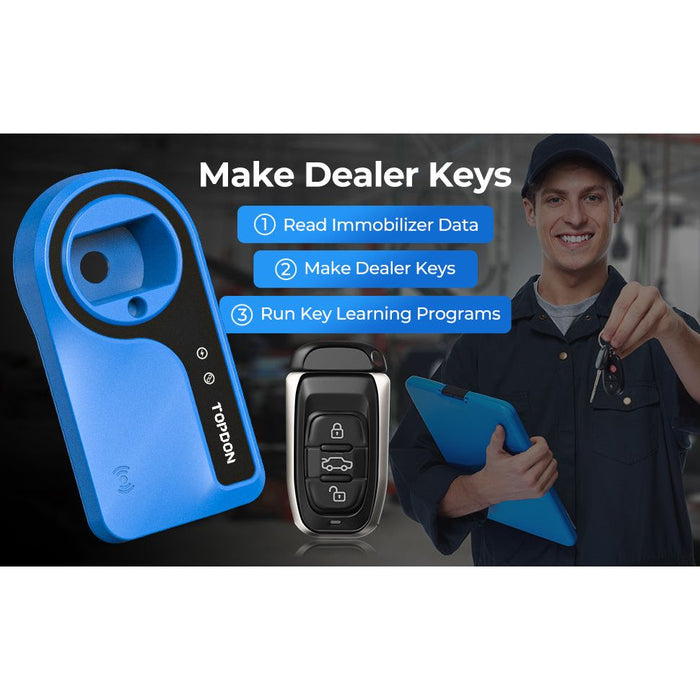 Dark Slate Gray TOPDON T-Darts Automotive Key Reader Key Coding Tools