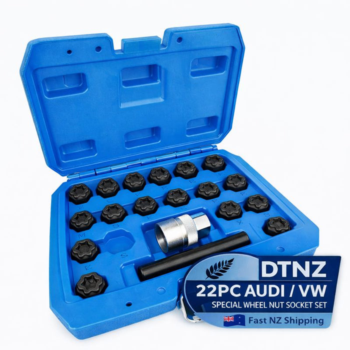 White Smoke DTNZ 22pc Special Wheel Nut Socket Set – Audi | VW Sockets