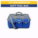 White Smoke Blue Point Tool Bag, 17" Heavy Duty Tool Storage
