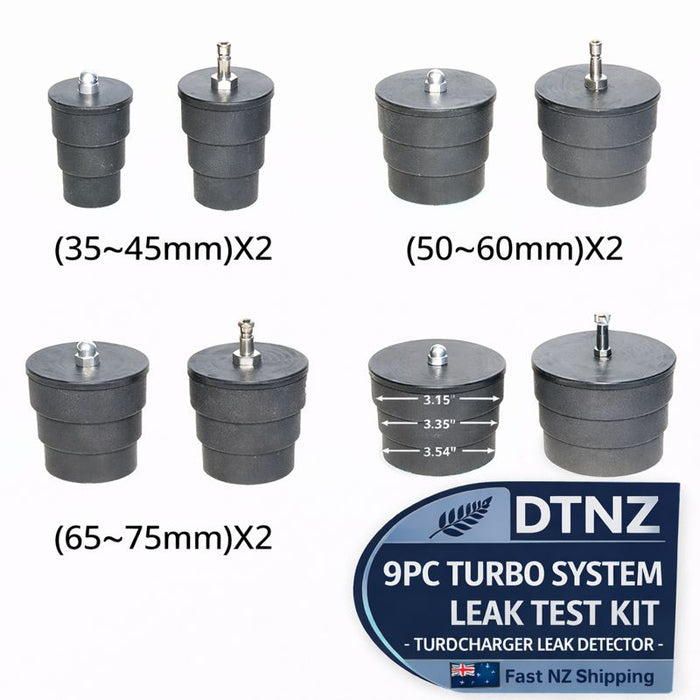 White Smoke DTNZ 9-Piece Turbo System Leak Test Kit – Turbocharger Leak Tester Automotive Diagnostic Tools