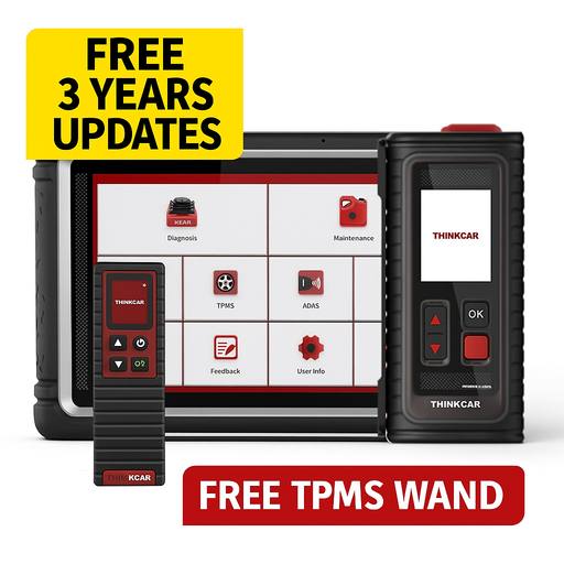 White Smoke THINKCAR Thinktool Expert 195, 9" Professional Diagnostic Tool Diagnostic Scan Tool