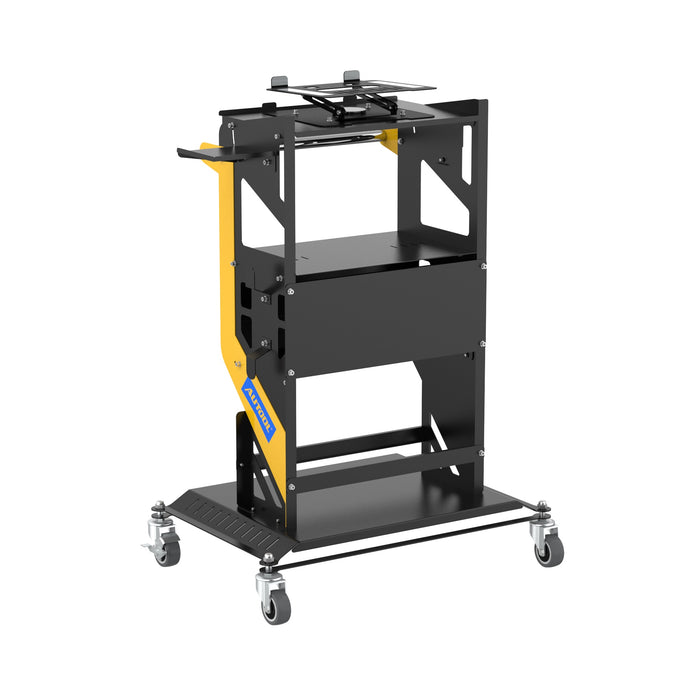Dark Slate Gray AUTOOL 3 Shelf Diagnostic Scanner Tool Cart, Tool Trolley, With Storage Draw Diagnostic cart