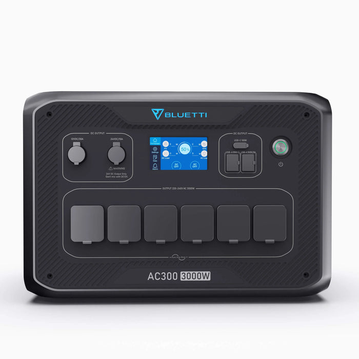 White Smoke Bluetti AC300 + B300K Expandable Home & Power Station | 3000w ( 6000w Surge) 2765WH Power Station