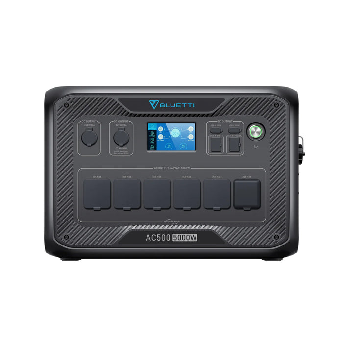 Dark Slate Gray Bluetti AC500 + B300K Expandable Home & Portable Power Station | 5000w (10000W Surge) 2765WH Power Station