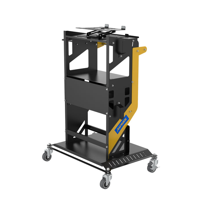 Dark Slate Gray AUTOOL 3 Shelf Diagnostic Scanner Tool Cart, Tool Trolley, With Storage Draw Diagnostic cart