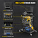 Dark Slate Gray AUTOOL 3 Shelf Diagnostic Scanner Tool Cart, Tool Trolley, With Storage Draw Diagnostic cart