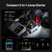 Black TOPDON V1200 Air Jump Starter & Air Compressor – 1200A Portable Power Pack Vehicle Jump Starters