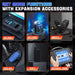Black XTOOL XT90 Diagnostic Scan Tool Topology Map, ECU Coding, Key Programming Diagnostic Scan Tool
