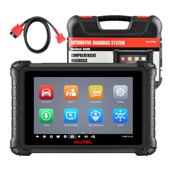 White Smoke Autel MaxiCheck MX900 Diagnostic Scanner – Full System Bi-Directional Scan Tool with 40+ Service Functions Diagnostic Scan Tool