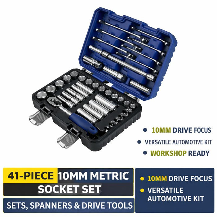 White Smoke Blue Point BLPNS38S41 41-Piece 1/2" Metric Socket Set Tool Sets