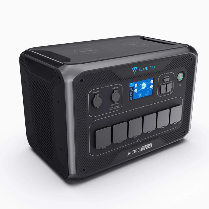 Dark Slate Gray Bluetti AC300 + B300K Expandable Home & Power Station | 3000w ( 6000w Surge) 2765WH Power Station