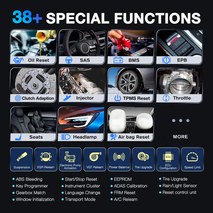 Light Gray XTOOL XT80W Professional Diagnostic Car Scanner, Key Coding & Odometer Diagnostic Scanner