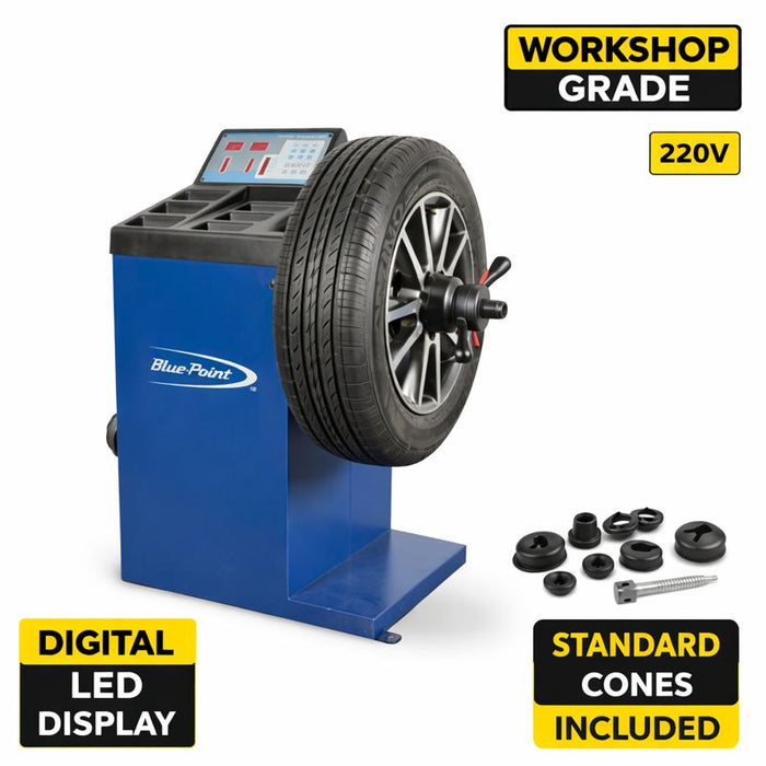 White Smoke Blue Point Digital Wheel Balancer (Workshop Grade) Wheel Balancer