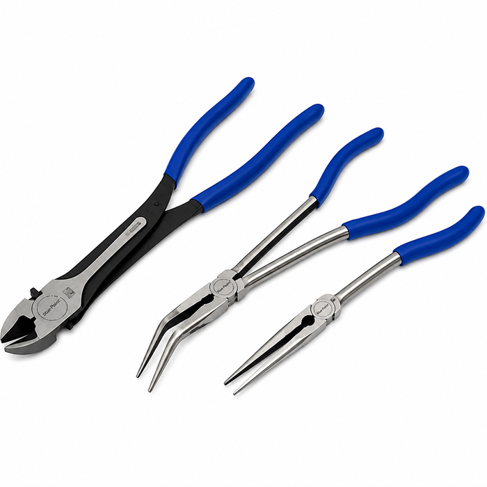 White Smoke Blue-Point 3 Piece 11" Long Reach Pliers Set – BDGPL300LR Pliers
