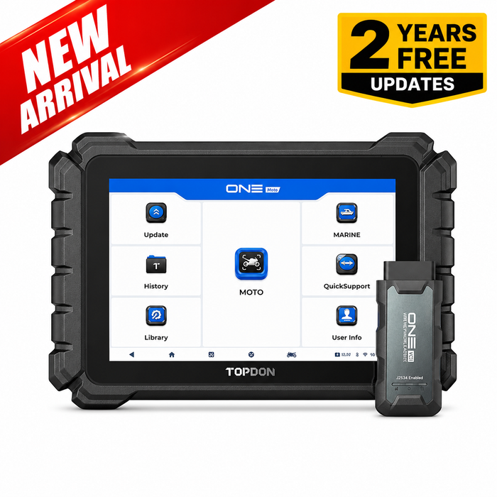 White Smoke TOPDON ONE Moto Motorcycle, ATV & Marine Diagnostic Scan Tool Diagnostic Scan Tool