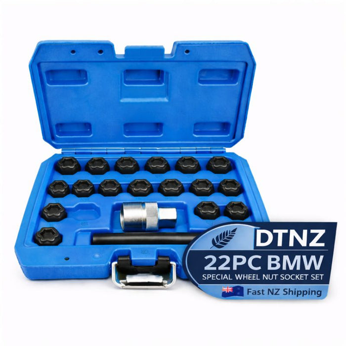White Smoke DTNZ 22pc Special Wheel Nut Socket Set – BMW Sockets