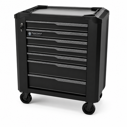 Dark Slate Gray DTNZ 33” 7 Drawer Heavy Duty Roller Cabinet – Steel Tool Chest with Lockable Drawers Tool Storage