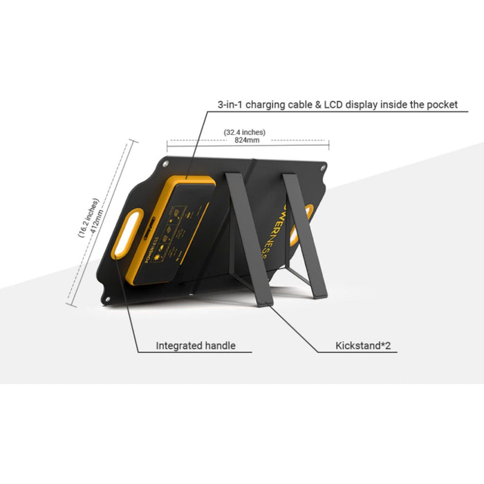 White Smoke Powerness 40 Watt Portable Solar Panel