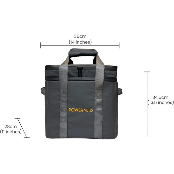 Dark Slate Gray Powerness Portable Power Station Carrying Case For Hiker U1000/U1500