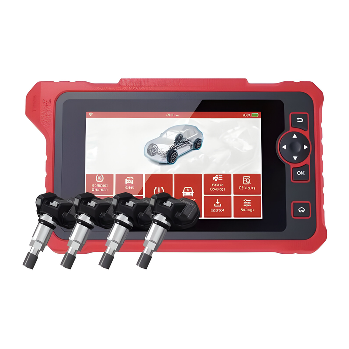 Maroon Launch X431 CRT7011X Diagnostic Tool With TPMS Functions Includes 4 TPMS Sensors Diagnostic Scan Tool