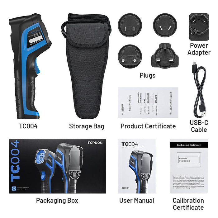 White Smoke TOPDON TC004 Handheld Thermal Imaging Camera Thermal Camera
