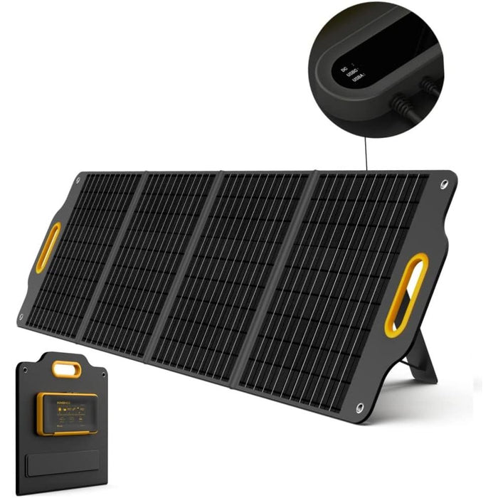 Dark Slate Gray Powerness 120 Watt Portable Foldable Solar Panel For Portable Power Stations