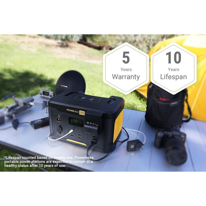 Gray Powerness Hiker U1000 100W | 1166WH Portable Power Station, Solar Generator Power Station