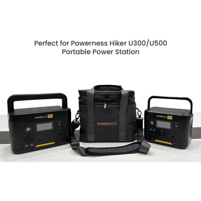 Light Gray Powerness Portable Power Station Carrying Case For Hiker 300/500 bag