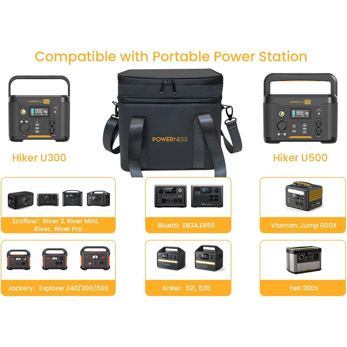 Light Goldenrod Powerness Portable Power Station Carrying Case For Hiker 300/500 bag