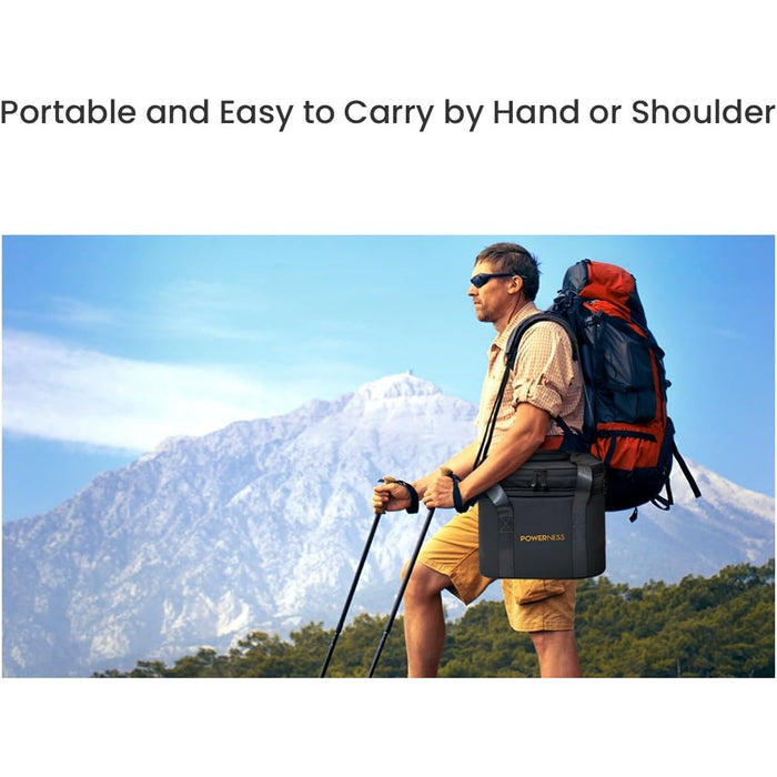 Light Blue Powerness Portable Power Station Carrying Case For Hiker 300/500 bag