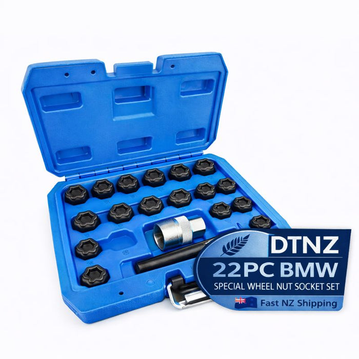 White Smoke DTNZ 22pc Special Wheel Nut Socket Set – BMW Sockets
