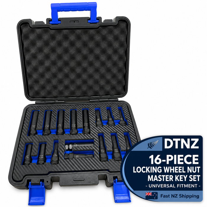 White Smoke DTNZ 16-Piece Locking Wheel Nut Master Key Set Wheel Lock Removal Kit LOCK NUT REMOVER