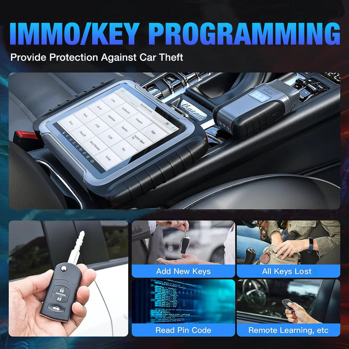 Light Gray XTOOL XT80W Professional Diagnostic Car Scanner, Key Coding & Odometer Diagnostic Scanner