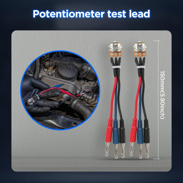 Dark Slate Gray AUTOOL 48PCS Silicone Multimeter Test Leads Kit Test Lead Kit
