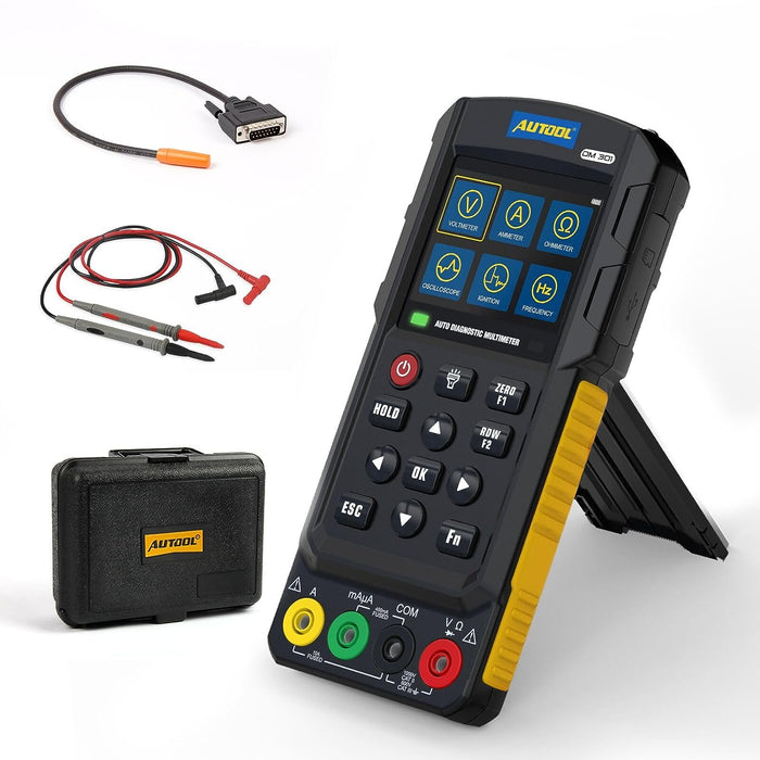 Light Gray AUTOOL DM301 Oscilloscope Automotive Digital Auto-Ranging Multimeter Multimeter