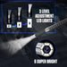Black AUTOOL Two-Way Articulating Borescope with Light 6.35mm Video Scope