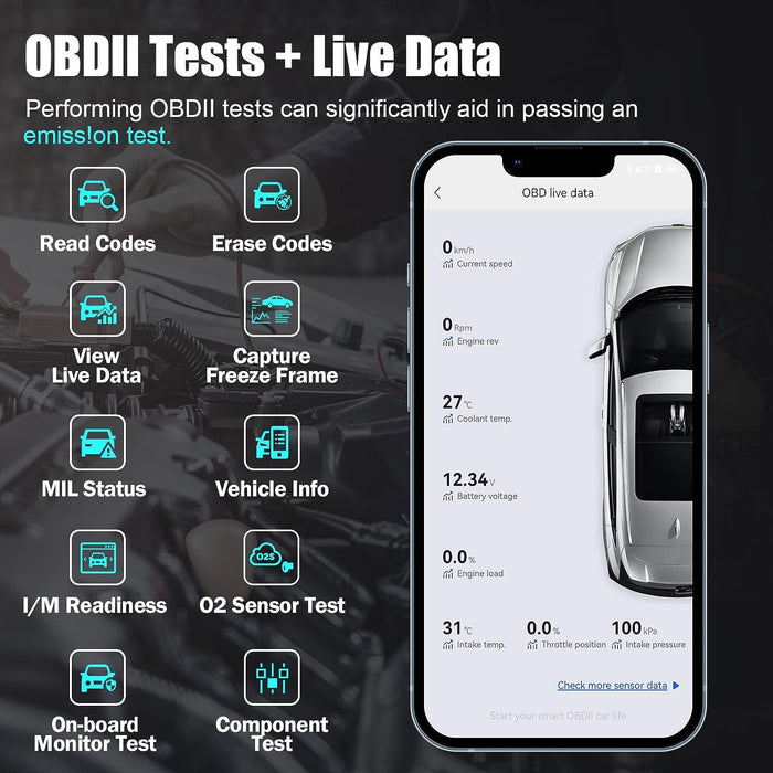 Dark Slate Gray XTOOL AD20 OBD2 Diagnostic Scan Tool