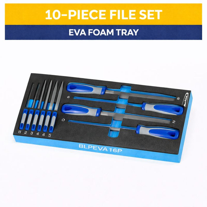 Point File Kit Blue Point BLPEVA16P EVA Foam 10-Piece File Set — Discount Tools NZ