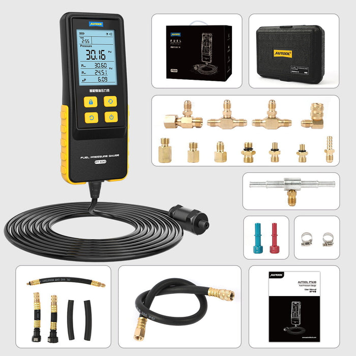 AUTOOL PT630 Automobile Fuel Pressure Gauge 0-426 PSI Digital Display