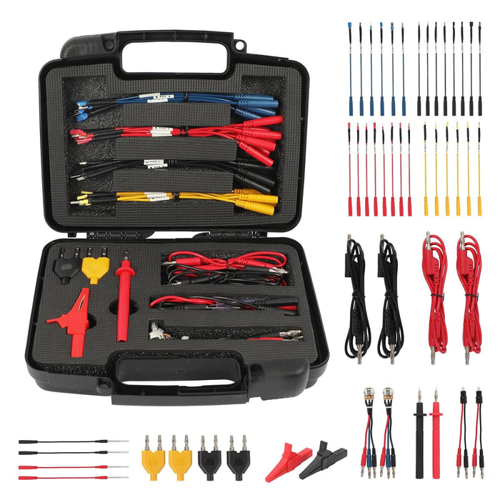 Dark Slate Gray AUTOOL 48PCS Silicone Multimeter Test Leads Kit Test Lead Kit