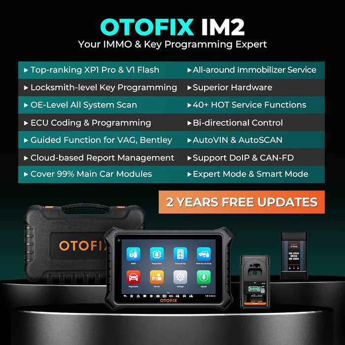 Black OTOFIX IM2 Advanced Diagnostic Tool & Key Coding J2354 ( IM608 PRO ) Vehicle Diagnostic Scanners