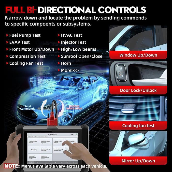 Rosy Brown XTOOL D7S Diagnostic Scan Tool, Bidirectional Control, Odometer Correction Diagnostic Scan Tool