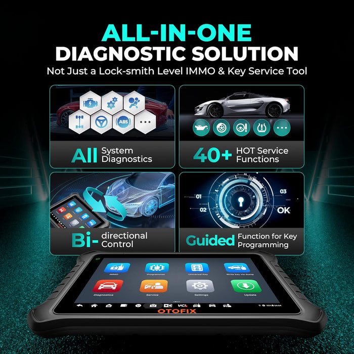 Black OTOFIX IM2 Advanced Diagnostic Tool & Key Coding J2354 ( IM608 PRO ) Vehicle Diagnostic Scanners