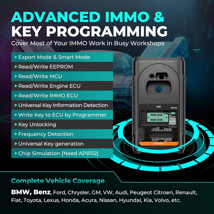 Black OTOFIX IM2 Advanced Diagnostic Tool & Key Coding J2354 ( IM608 PRO ) Vehicle Diagnostic Scanners